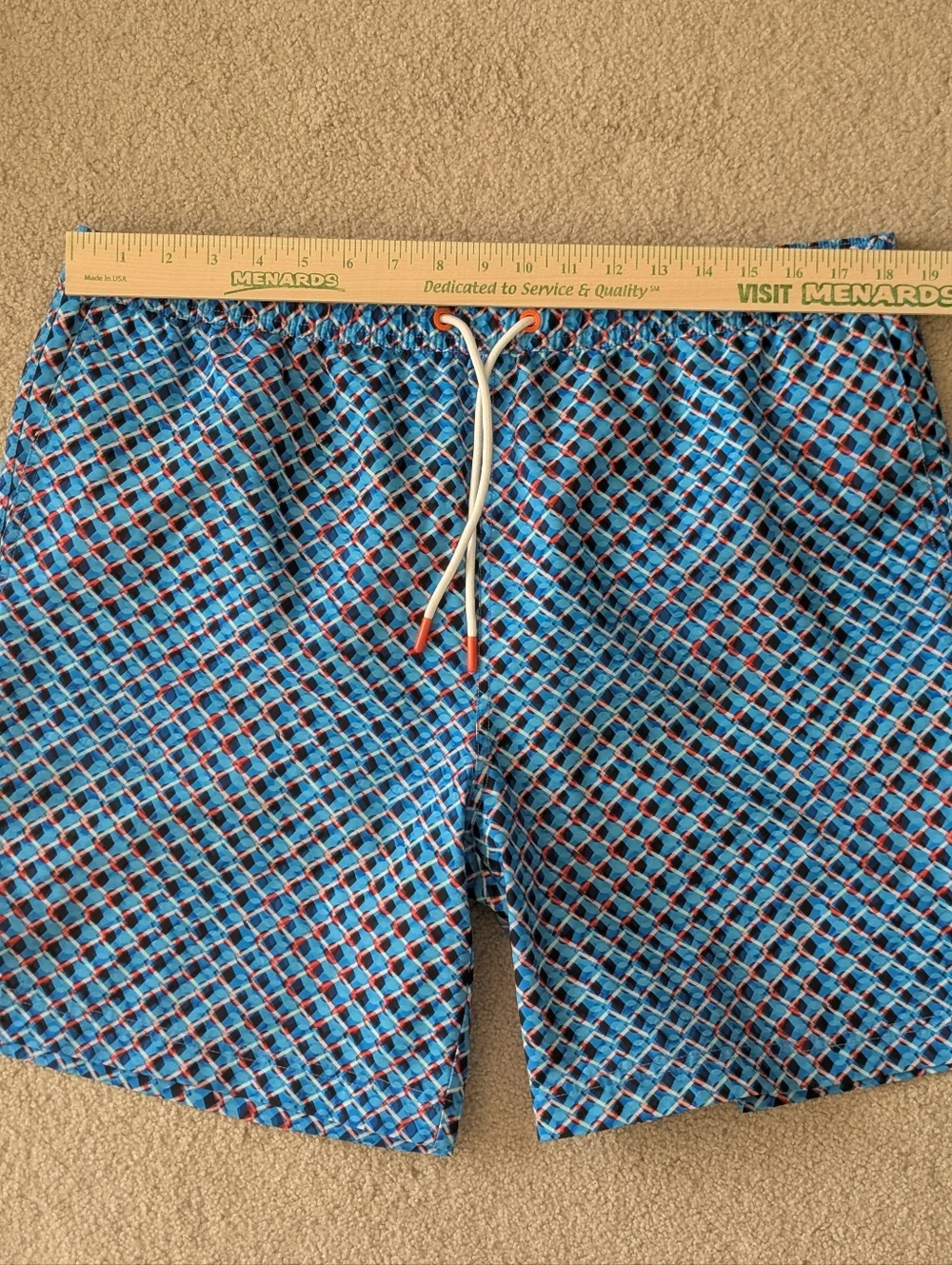 SWIMS Men's Pelosa Geometric 6.5" Swim Shorts Sz XL - Picture 12 of 12